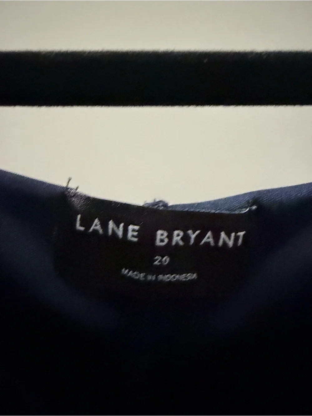 Lane Bryant Navy Floral Ruffle Sleeve Blouse